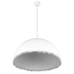 Подвесной светильник в форме купола белого цвета с ажурной бахромой Tactile Line варинант исполнения - 4 | Loft Concept в Воронеже