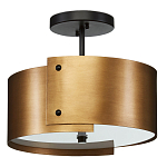 Потолочный светильник круглый светодиодный Semicircular Gold Panels старинная латунь варинант исполнения - 3 | Loft Concept в Воронеже