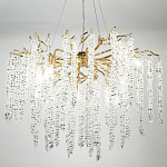Люстра с декором в виде ветвей с хрустальными подвесками Fairytree Gold Crystal Chandelier 8 варинант исполнения - 5 | Loft Concept в Воронеже
