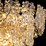 Люстра многоярусная с объемными прозрачными цветами Hanging Flowers варинант исполнения - 5 | Loft Concept в Воронеже