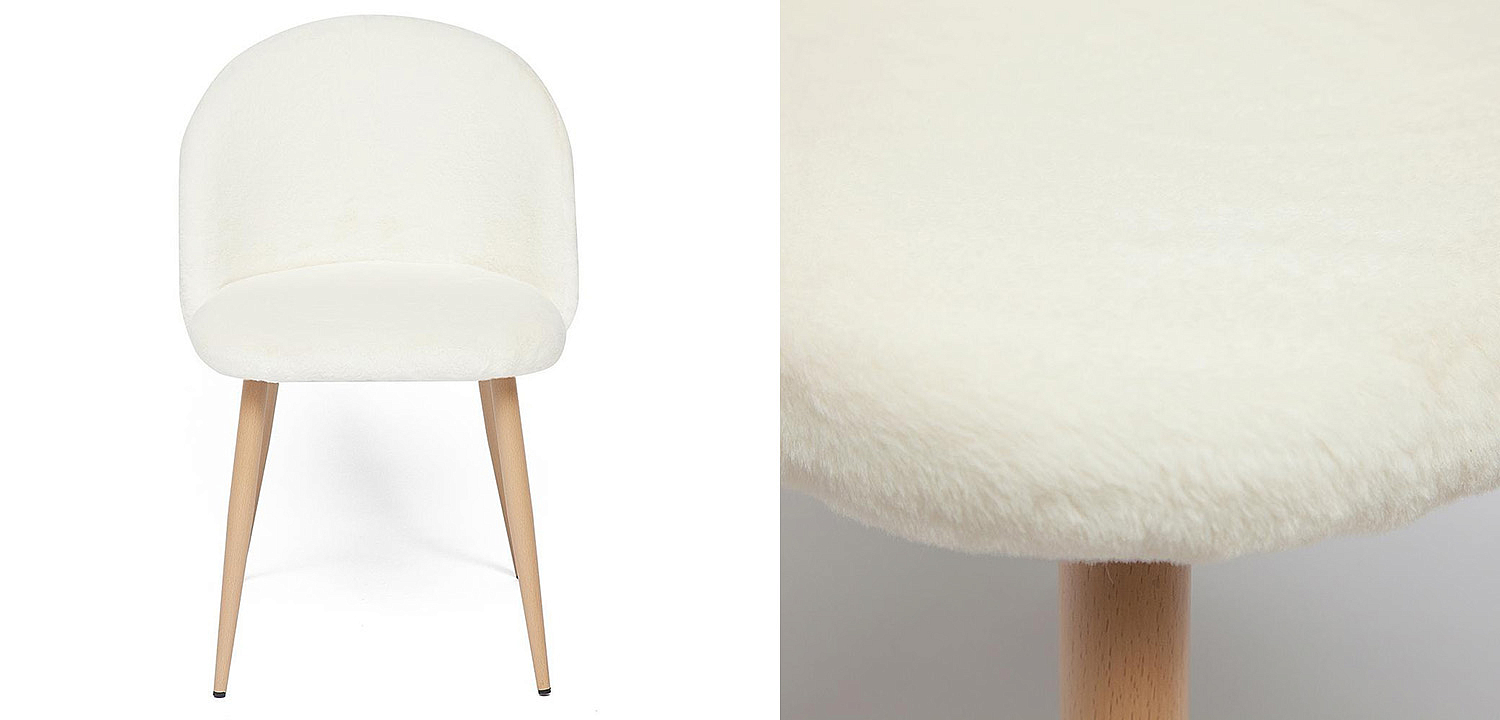 Стул Lea white plush - Loft-Concept в Воронеже