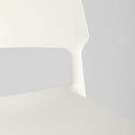 Пластиковый стул на ножках из массива бука Ferret White варинант исполнения - 9 | Loft Concept в Воронеже