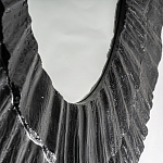 Зеркало в фактурной черной раме в современном стиле Black Maelstrom варинант исполнения - 3 | Loft Concept в Воронеже