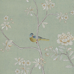 Обои ручная роспись Badminton Mercury Grey варинант исполнения - 3 | Loft Concept в Воронеже