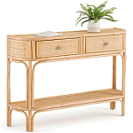 Консоль из плетеного ротанга с ящиками Armelle Rattan Console варинант исполнения - 2 | Loft Concept в Воронеже