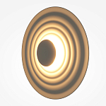 Бра круглое Soft Halo бежевый варинант исполнения - 3 | Loft Concept в Воронеже