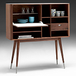 Дизайнерский комод-буфет на высоких ножках с выдвижными ящиками и открытыми полками Joshar варинант исполнения - 2 | Loft Concept в Воронеже