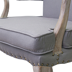 Кресло Aubrey Classical Armchair grey flax варинант исполнения - 4 | Loft Concept в Воронеже