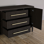 Буфет Primo с тремя ящиками и двумя фасадами Темный орех варинант исполнения - 4 | Loft Concept в Воронеже