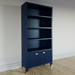 Книжный Стеллаж Elsa Dreams Blue с задней стенкой варинант исполнения - 2 | Loft Concept в Воронеже