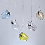 Люстра линейная с 5-ю разноцветными стеклянными плафонами Kaleido варинант исполнения - 4 | Loft Concept в Воронеже