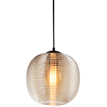 Подвесной светильник со стеклянным рельефным плафоном хром Perforated Glass 25 варинант исполнения - 1 | Loft Concept в Воронеже