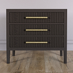 Тумба Primo  с тремя ящиками шпон темный орех варинант исполнения - 2 | Loft Concept в Воронеже