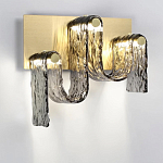 Бра волнистой формы из фактурного стекла Big Wave варинант исполнения - 2 | Loft Concept в Воронеже