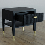 Прикроватная тумбочка с ящиком Elsa Dreams Black варинант исполнения - 2 | Loft Concept в Воронеже