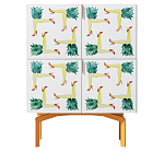 Тумба  с рисунком Short Pina Colada Orange варинант исполнения - 1 | Loft Concept в Воронеже