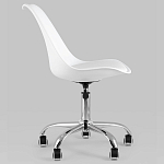 Офисный стул на металлическом основании EGGERY White пластик варинант исполнения - 3 | Loft Concept в Воронеже