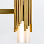 Люстра цвета латунь с 4-мя матовыми цилиндрическими плафонами Elstead Lighting варинант исполнения - 4 | Loft Concept в Воронеже