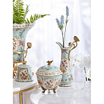 Шкатулка голубого цвета с цветочными орнаментами Blue Garden варинант исполнения - 6 | Loft Concept в Воронеже