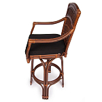 Барный стул из ротанга Eloise коричневый варинант исполнения - 3 | Loft Concept в Воронеже