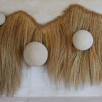 Большая дизайнерская Инсталляция из соломы RAFFIA Installation  варинант исполнения - 5 | Loft Concept в Воронеже