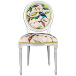 Стул светло-серый из натурального бука с изображением птицы в саду Blooming Birds варинант исполнения - 1 | Loft Concept в Воронеже