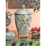 Ваза с крышкой и цветочным узором Genuine Chinese Classics варинант исполнения - 2 | Loft Concept в Воронеже