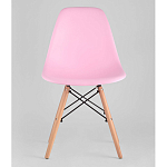 Пластиковый стул на ножках из массива бука Eames Pink варинант исполнения - 4 | Loft Concept в Воронеже