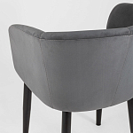 Мягкое кресло на металлических ножках Shaggy Dark Grey варинант исполнения - 6 | Loft Concept в Воронеже