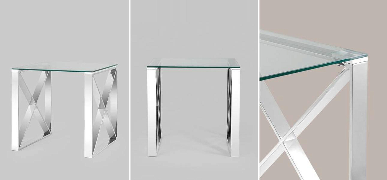 Стол приставной Lannes Collection Silver Стол приставной Lannes Collection Silver - Loft-Concept в Воронеже