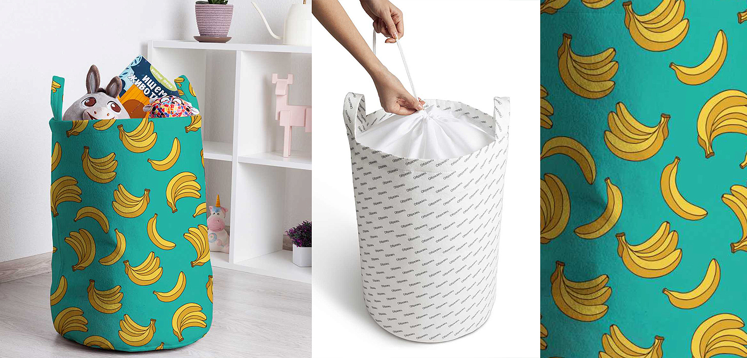 Корзина Bananas Pattern Basket Корзина Bananas Pattern Basket - Loft-Concept в Воронеже