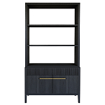 Стеллаж Primo с ящиками Черный дуб  варинант исполнения - 8 | Loft Concept в Воронеже