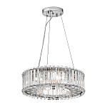Люстра подвесная круглая с множеством вертикальных прямоугольных кристаллов Kichler варинант исполнения - 2 | Loft Concept в Воронеже