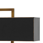 Настольная лампа прямоугольная с черным абажуром Strictness of Forms варинант исполнения - 1 | Loft Concept в Воронеже