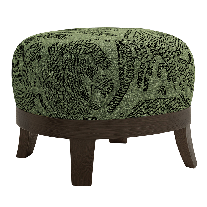 Пуф Turin Green Зеленый Коричневый в Воронеже | Loft Concept 