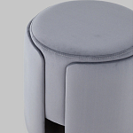 Пуф Alice Poof Grey Серый велюр варинант исполнения - 4 | Loft Concept в Воронеже