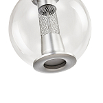 Подвесной светильник с плафоном в форме шара Inner Gleam Orb silver варинант исполнения - 6 | Loft Concept в Воронеже