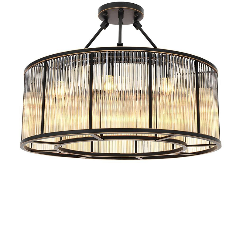 Потолочный светильник Ceiling Lamp Bernardi Bronze Темная бронза Прозрачное Стекло Потолочный светильник Ceiling Lamp Bernardi Bronze Темная бронза Прозрачное Стекло в Воронеже | Loft Concept