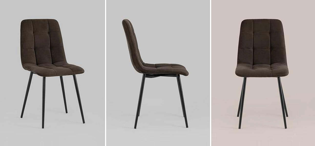 Стул NANCY S-2 Chair Шоколадный Велюр Стул NANCY S-2 Chair Шоколадный Велюр - Loft-Concept в Воронеже