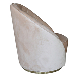 Кресло вращающееся велюровое кремовое Rotation варинант исполнения - 1 | Loft Concept в Воронеже