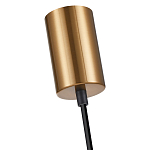 Подвесной светильник со стеклянным плафоном в форме бокала янтарного цвета Prestige варинант исполнения - 5 | Loft Concept в Воронеже