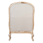 Кресло с пуфом с мягкой обивкой из льна Edward Armchair beige варинант исполнения - 3 | Loft Concept в Воронеже