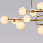 Люстра подвесная с белыми лампами в форме шара Flute варинант исполнения - 3 | Loft Concept в Воронеже