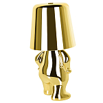 Настольная лампа фигурная золотого цвета с гладким абажуром Высота 19 см Sophia варинант исполнения - 6 | Loft Concept в Воронеже