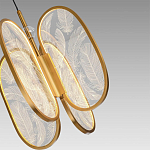 Люстра с гравировкой на акриловых плафонах Gravyura Bronze D 33 см варинант исполнения - 3 | Loft Concept в Воронеже