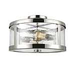 Потолочный светильник с цилиндрическим плафоном из прозрачного пузырькового стекла Feiss варинант исполнения - 1 | Loft Concept в Воронеже