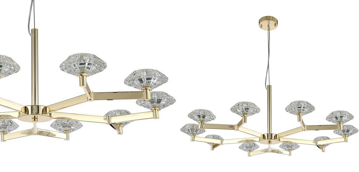Люстра Yerker Chandelier Gold 10 Люстра Yerker Chandelier Gold 10 - Loft-Concept в Воронеже