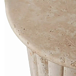 Дизайнерский журнальный стол круглый с фактурным основанием Kibul варинант исполнения - 2 | Loft Concept в Воронеже