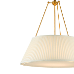 Подвесной светильник светодиодный с фактурным тканевым конусообразным абажуром White Fabric Lampshade варинант исполнения - 2 | Loft Concept в Воронеже