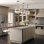 Подвесной светильник с рифленым стеклянным плафоном в форме шара Kichler варинант исполнения - 9 | Loft Concept в Воронеже